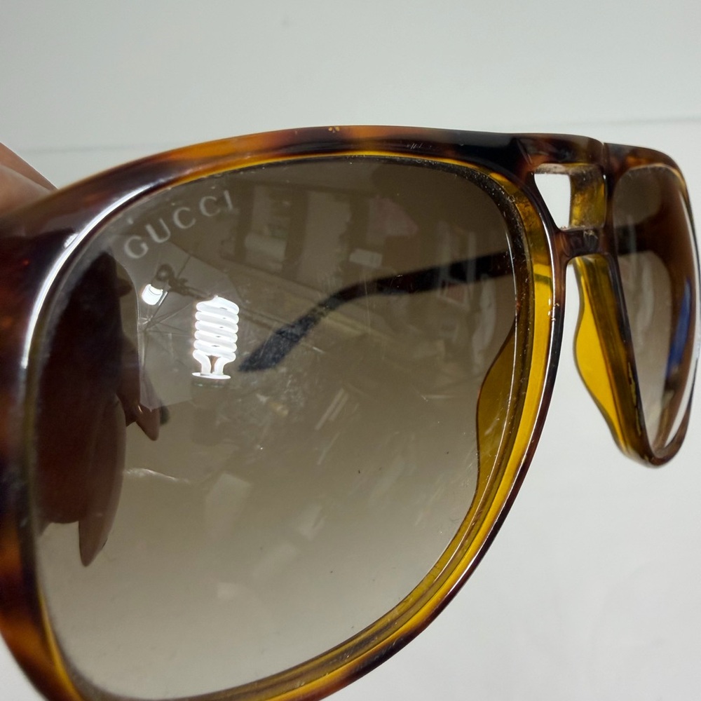 GUCCI SUNGLASSES GG 1018/s 791cc 57 17 135 Tortoise Green 57MM AUTHENTIC - Picture 14 of 14